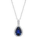 Colliers sur Grenoble : Collier Lotus Collier Silver oxyde poire bleu