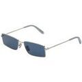 Lunettes sur Grenoble : Lunettes de soleil Retrosuperfuture 9K0 Lunettes de soleil, Argent/Bleu, 55 mm Argent&eacute;