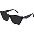 Lunettes sur Grenoble : Lunettes de soleil Saint Laurent SL M103 Lunettes de soleil, Noir/Noir, 58 mm