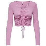 Pull Only ONLSHIA L/S RUCHING SHORT TOP JRS