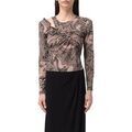 Tee-shirts sur Grenoble : T-shirt Pinko ISEO MAGLIA CHARMEUSE STAMPA SIRENA