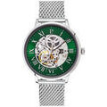 Hommes sur Grenoble : Montre Pierre Lannier Montre Homme AUTOMATIC Vert Acier milanais Argent&eacute; Vert