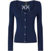 Pull Pinko ASSIA CARDIGAN LOGO IN TRASPARENZA