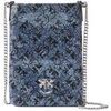 Pochette Pinko PHONE CASE. MONOGRAM FULL STRASS Argent&eacute;