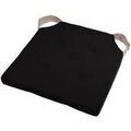 Linge de maison sur Grenoble : Galettes de chaise Stof Coussin de chaise r&eacute;versible noir et lin en coton 38 x 38 cm Noir Unique. . Maison & D&eacute;co> Galettes de chaise.