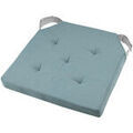 Linge de maison sur Grenoble : Galettes de chaise Stof Coussin de chaise r&eacute;versible jade et gris en coton 38 x 38 cm Vert Unique. . Maison & D&eacute;co> Galettes de chaise.