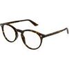 Lunettes de soleil Gucci GG0121O Cadres Optiques, Havana/Transparent, 49 mm