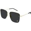 Lunettes de soleil Saint Laurent SL 312 M Lunettes de soleil, Or/Noir, 58 mm Dor&eacute;