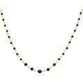 Collier Orusbijoux Collier Argent Dor&eacute; Cascade Pierre Spinelle Noire Dor&eacute; Grenoble