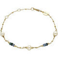 Bracelets Orusbijoux Bracelet Argent Dor&eacute; Pierres Pr&eacute;cieuses Saphir V&eacute;ritable Et Dor&eacute;