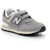 Baskets enfant New Balance Chaussures de sport &agrave; scratch pour enfant PV574 Gris