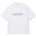 Tee-shirts sur Grenoble : T-shirt Lacoste T-shirt loose fit jersey imprim&eacute; blanc Blanc