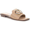 Claquettes Keddo beige casual open slippers