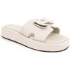 Claquettes Sergio Moretti beige casual open slippers