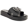 Mules Sergio Moretti black casual open slippers