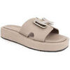Claquettes Sergio Moretti beige casual open slippers