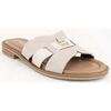 Claquettes Sergio Moretti beige casual open slippers