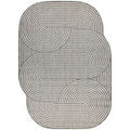 Tapis Rugsx Tapis en sisal ORGANIC 1835 G&eacute;om&eacute;trique &eacute;cru 240x330 cm Beige 240x330 cm. . Maison & D&eacute;co > Tapis.
