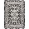 Tapis Rugsx Tapis en sisal ORGANIC 2762 Ornement, cadre 120x170 cm Noir 120x170 cm. . Maison & D&eacute;co > Tapis.
