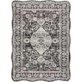 Tapis Rugsx Tapis en sisal ORGANIC 2762 Ornement, cadre 120x170 cm Noir 120x170 cm. . Maison & D&eacute;co > Tapis.
