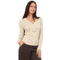 Pull La Modeuse Tops, t-shirts pour femme - Beige -