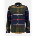 Chemises/chemisettes sur Grenoble : Chemise Barbour Chemise &agrave; carreaux bleue en flanelle Bleu