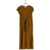 Robe Des Petits Hauts Robe en lin kaki
