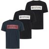 T-shirt Mustang Homme T-shirt Paquet de 3 Style Austin 3P