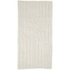 Tapis de bain Guy Levasseur Tapis de bain d&eacute;co graphique arc en coton Beige 60x120 cm. . Maison > Tapis de bain.