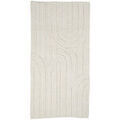 Tapis de bain sur Grenoble : Tapis de bain Guy Levasseur Tapis de bain d&eacute;co graphique arc en coton Beige 60x120 cm. . Maison > Tapis de bain.