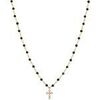 Collier Orusbijoux Collier Argent Dor&eacute; Croix En Zirconium Blanc Et Pierres Dor&eacute;