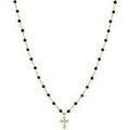 Collier Orusbijoux Collier Argent Dor&eacute; Croix En Zirconium Blanc Et Pierres Dor&eacute; Grenoble
