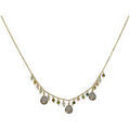 Colliers sur Grenoble : Collier Orusbijoux Collier Argent Dor&eacute; Pierre Pampille Tourmaline Dor&eacute;