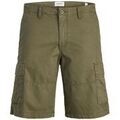 Short Jack & Jones 12274389 COLE MATEO CARGO-OLIVE NIGHT