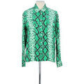 Chemise Sandro Chemise en soie verte Grenoble