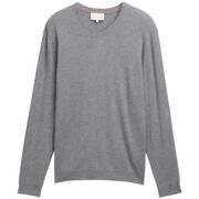 Pull Tom Tailor - Pull col v - gris