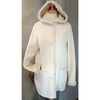 Manteau Tissaia bonnet b&eacute;b&eacute; ours grain de bl&eacute; 50 cm neuf avManteau &eacute;cru Tissaia Beige