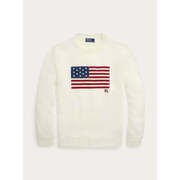 Pull Ralph Lauren Pull drapeau blanc en coton