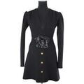 Robe courte Giambattista Valli Robe en laine noire Grenoble