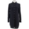 Robe courte Equipment Chemise en soie noire