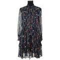 Robe courte The Kooples Robe en soie bleue Grenoble