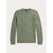 Pull Ralph Lauren Pull torsad&eacute; vert en coton Vert