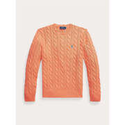 Pull Ralph Lauren Pull torsad&eacute; orange en coton Orange