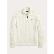 Pull Ralph Lauren Pull camionneur torsad&eacute; beige en coton Beige