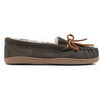 Mocassins Minnetonka Mocassins en cuir suede fourr&eacute;s en laine SHEEPSKIN HARDSOLE Gris