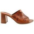 Mules Vanessa Bruno Mules en cuir marron Mules femme sur Grenoble : Mules Vanessa Bruno Mules en cuir marron