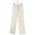 Jeans sur Grenoble : Jeans flare / larges S&eacute;zane Jean large en coton beige Beige