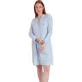 Robe courte Admas Chemise de nuit manches longues Stripes Home Grenoble