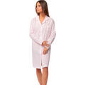Robe courte Admas Chemise de nuit manches longues Stripes Home