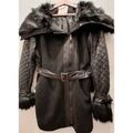 Manteaux sur Grenoble : Manteau Moony Mood Manteau Fausse Fourrure noir - Taille L - MOONY MOOD - NEUF
